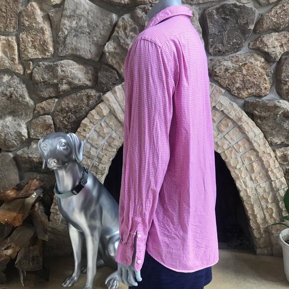 Polo Ralph Lauren Pink Checkered Button Down Long Sleeve Shirt Men's Size XXL - Picture 3 of 6